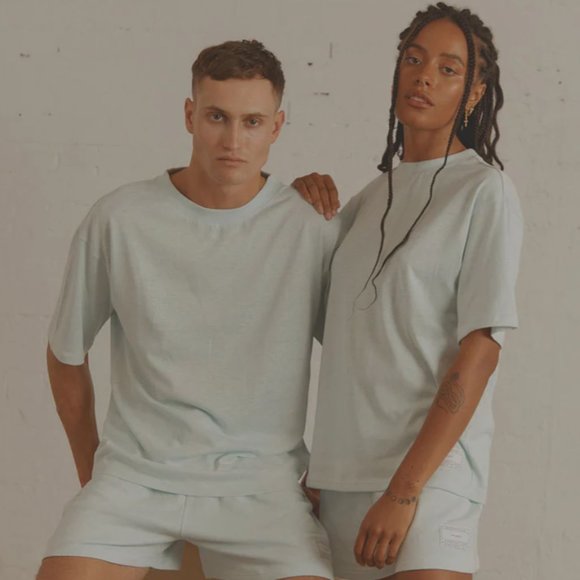 NWT Peppermayo Vacancy Supply - The Essential Tee - Baby Blue - Picture 1 of 6